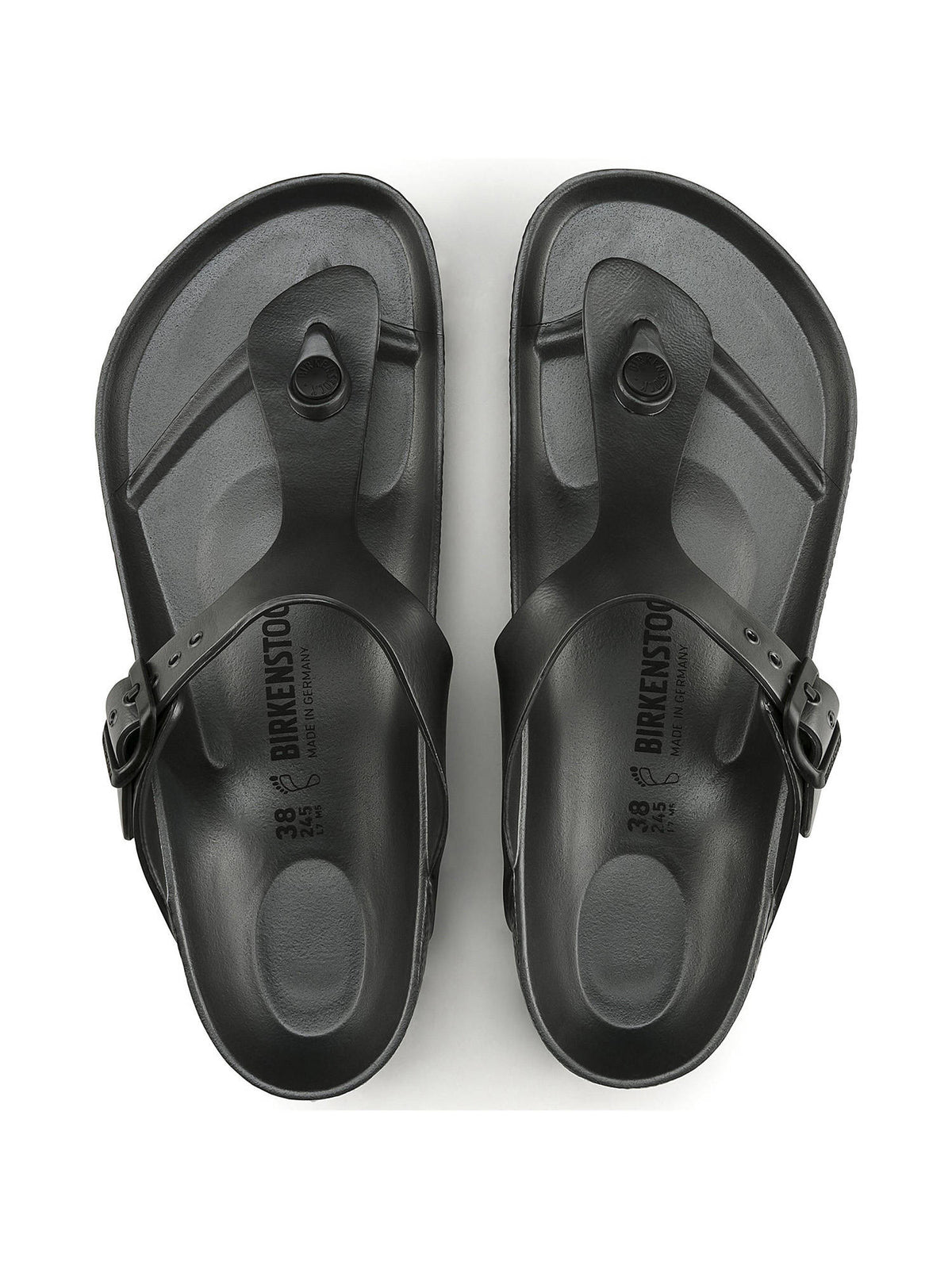 Gizeh Black Solid Regular Width Sandals | SD89 - view 11