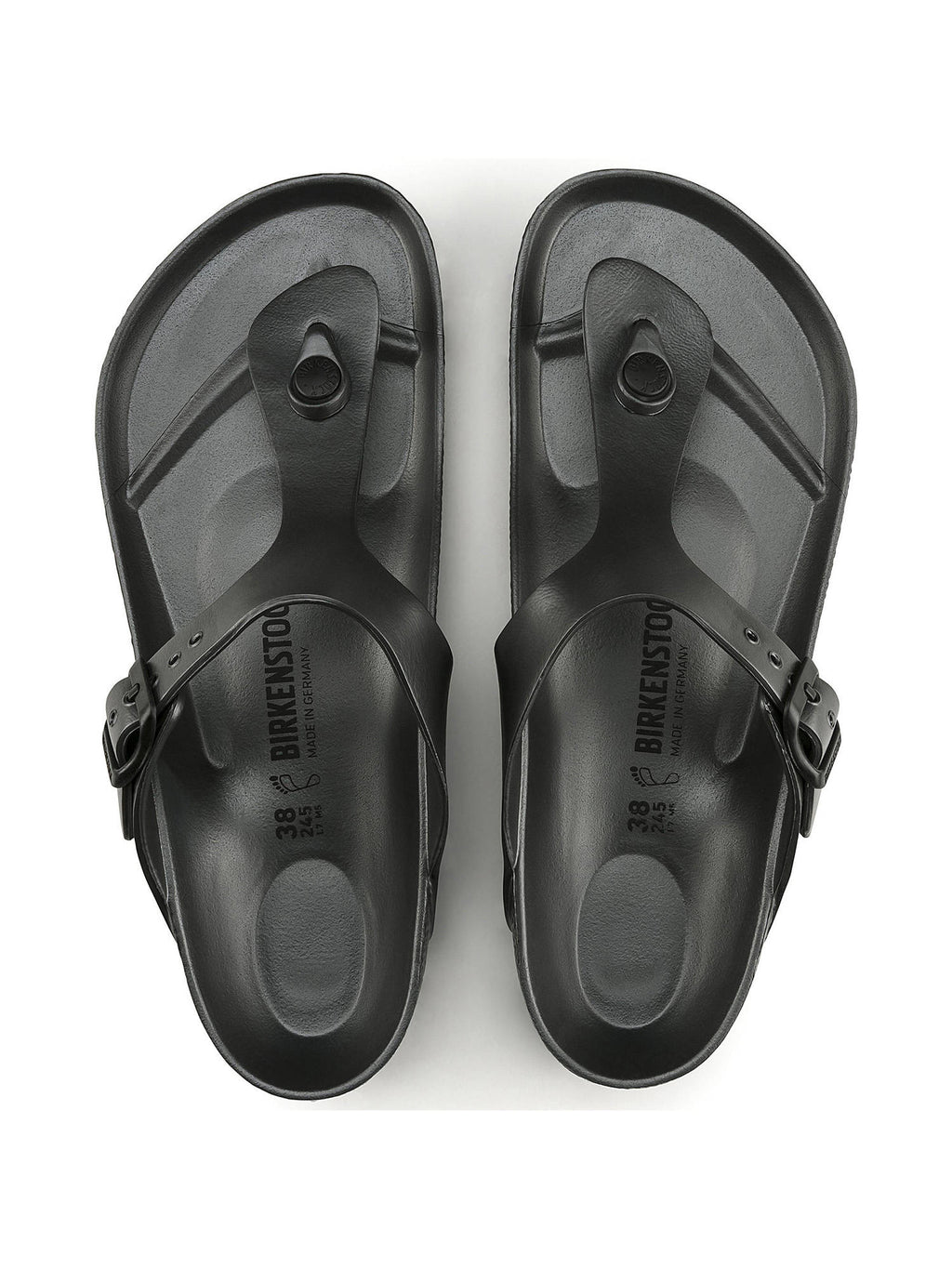 Gizeh Black Solid Regular Width Sandals | SD89 - view 11
