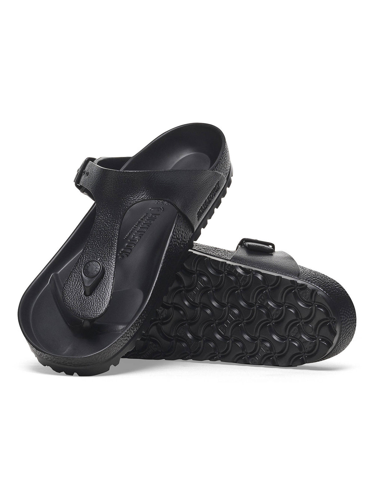 Gizeh Black Solid Regular Width Sandals | SD89 - view 3