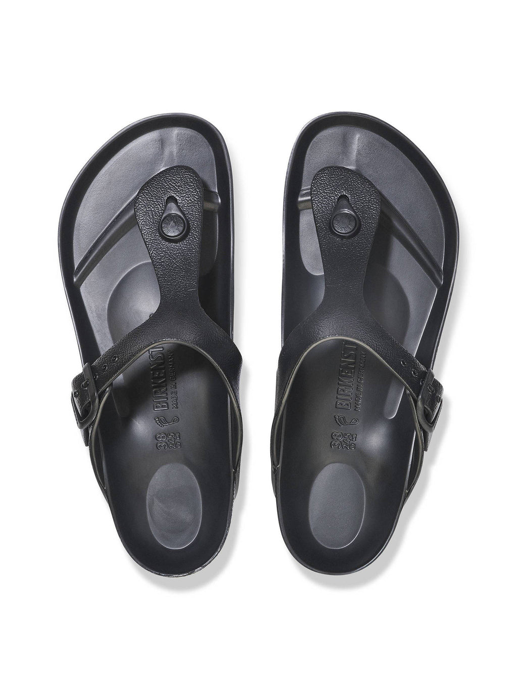 Gizeh Black Solid Regular Width Sandals | SD89 - view 4