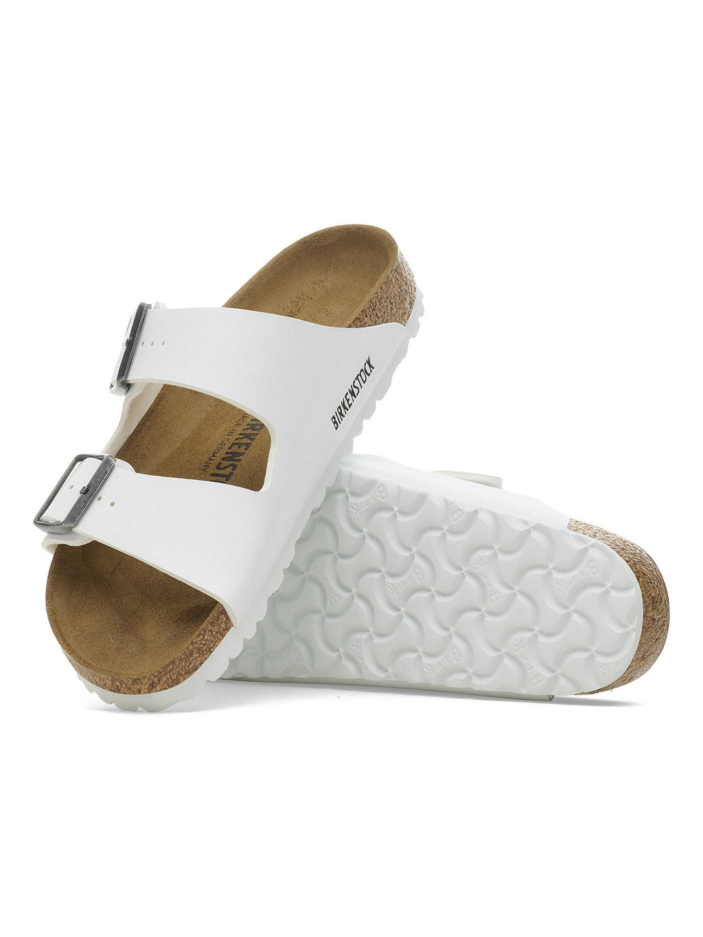 Arizona Birko-Flor White Regular Width Unisex Sandals | SD89 - view 4