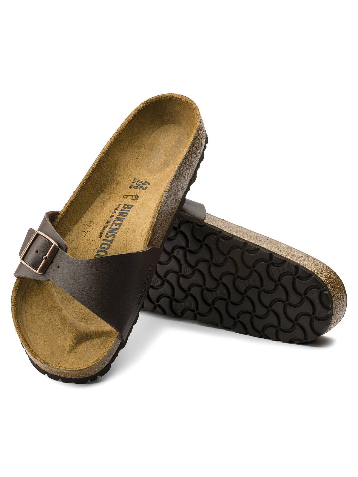Madrid Birko-Flor Brown Sandals | SD89 - view 3