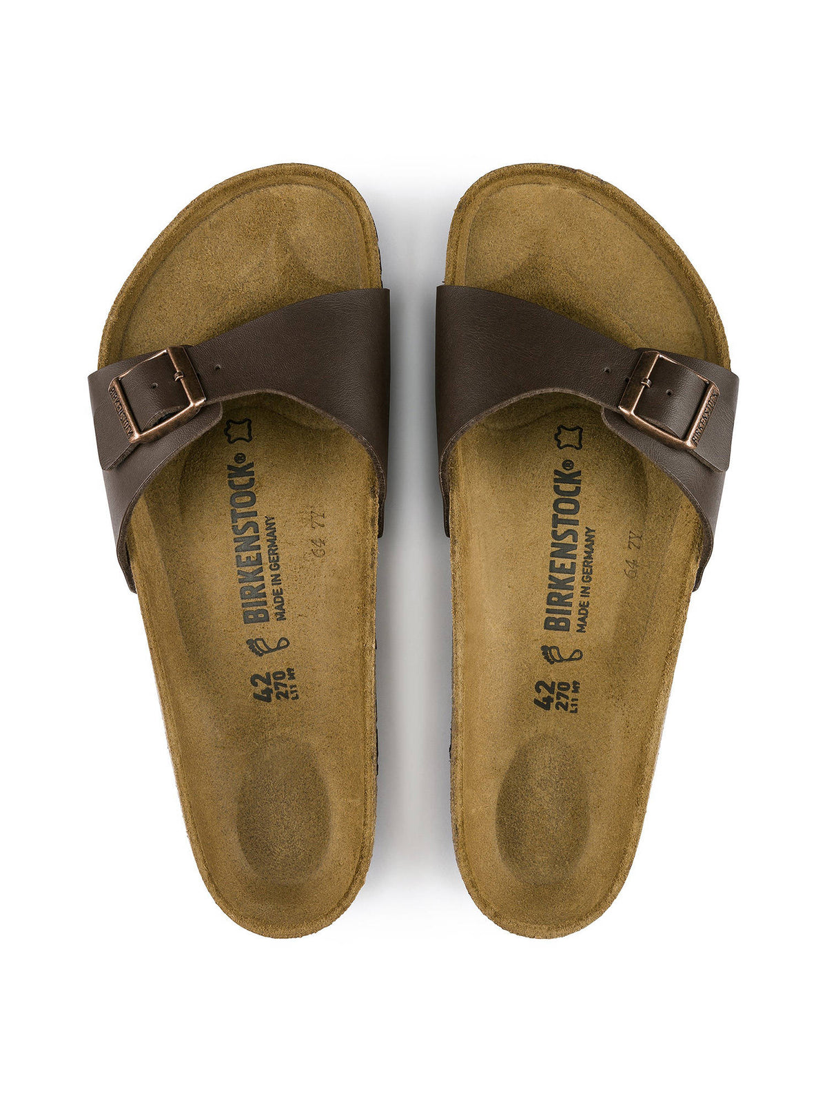 Madrid Birko-Flor Brown Sandals | SD89 - view 4
