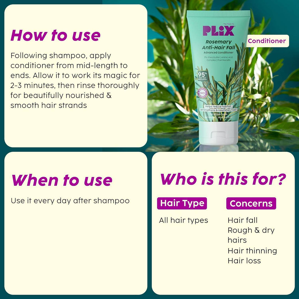 Rosemary Anti Hairfall Regime Advanced Shampoo & Conditioner | PL1 - view 5