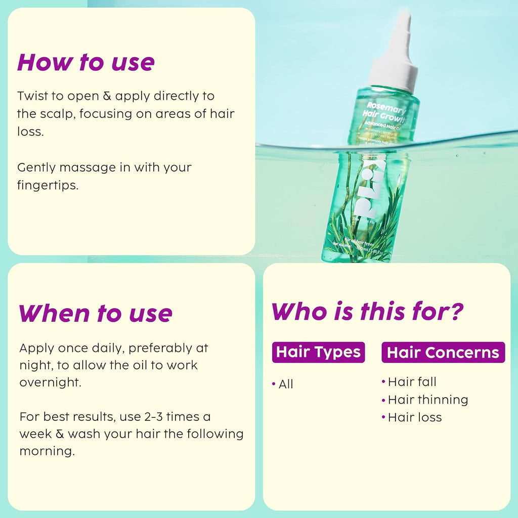 Rosemary Hair Growth Advanced Hair Oil | PL1 - view 4