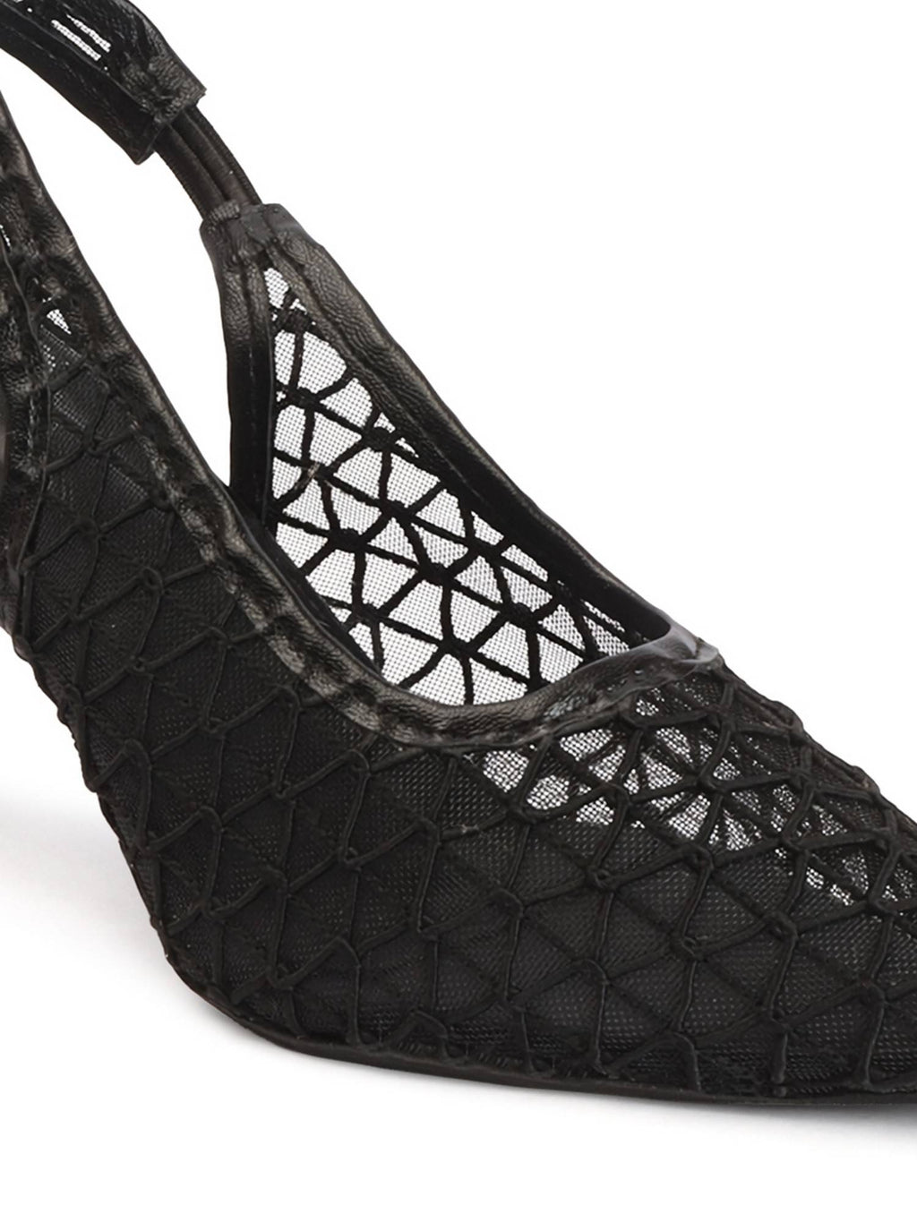 Women Black Pointed Toe Stiletto Heels | H78 - view 4