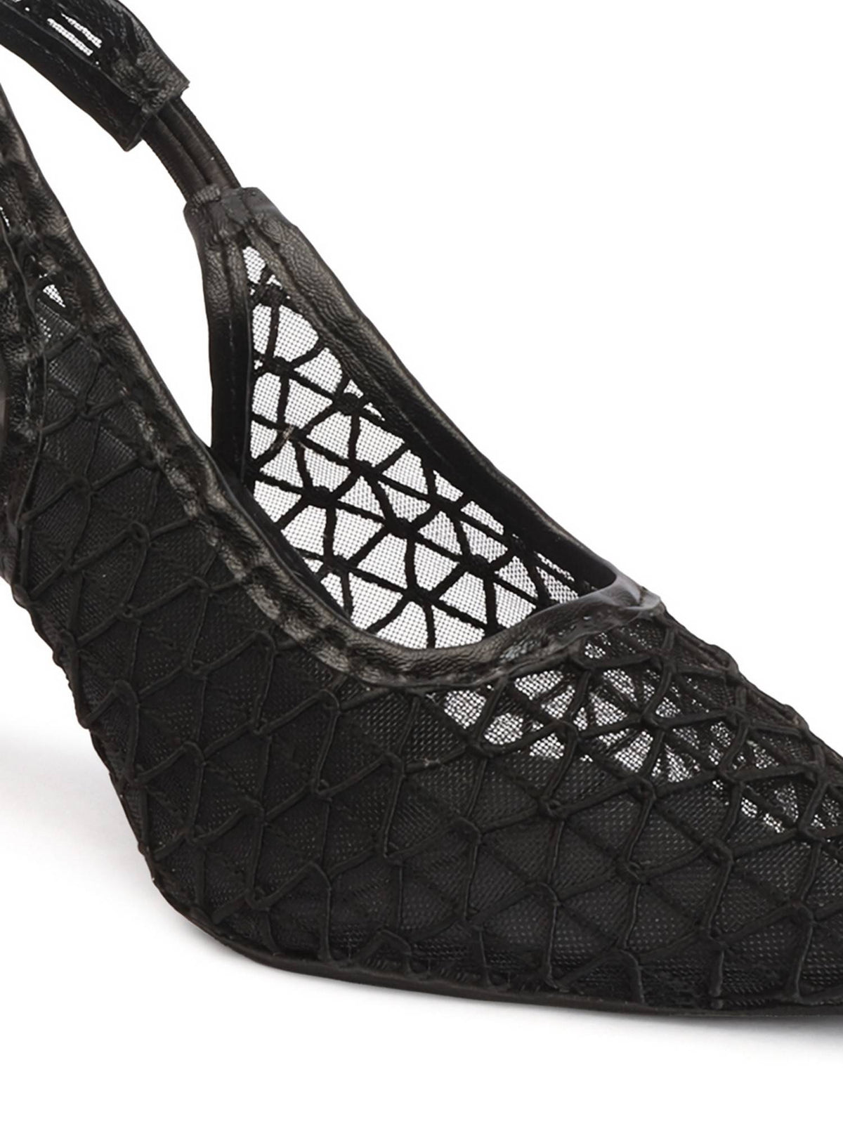 Women Black Pointed Toe Stiletto Heels | H78 - view 4