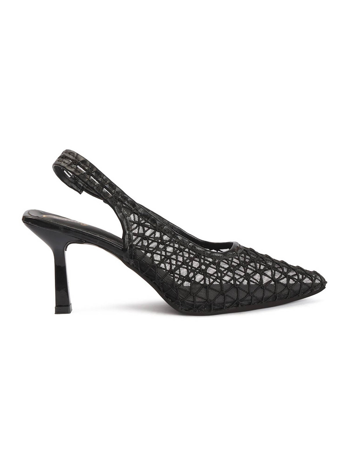 Women Black Pointed Toe Stiletto Heels | H78 - view 5