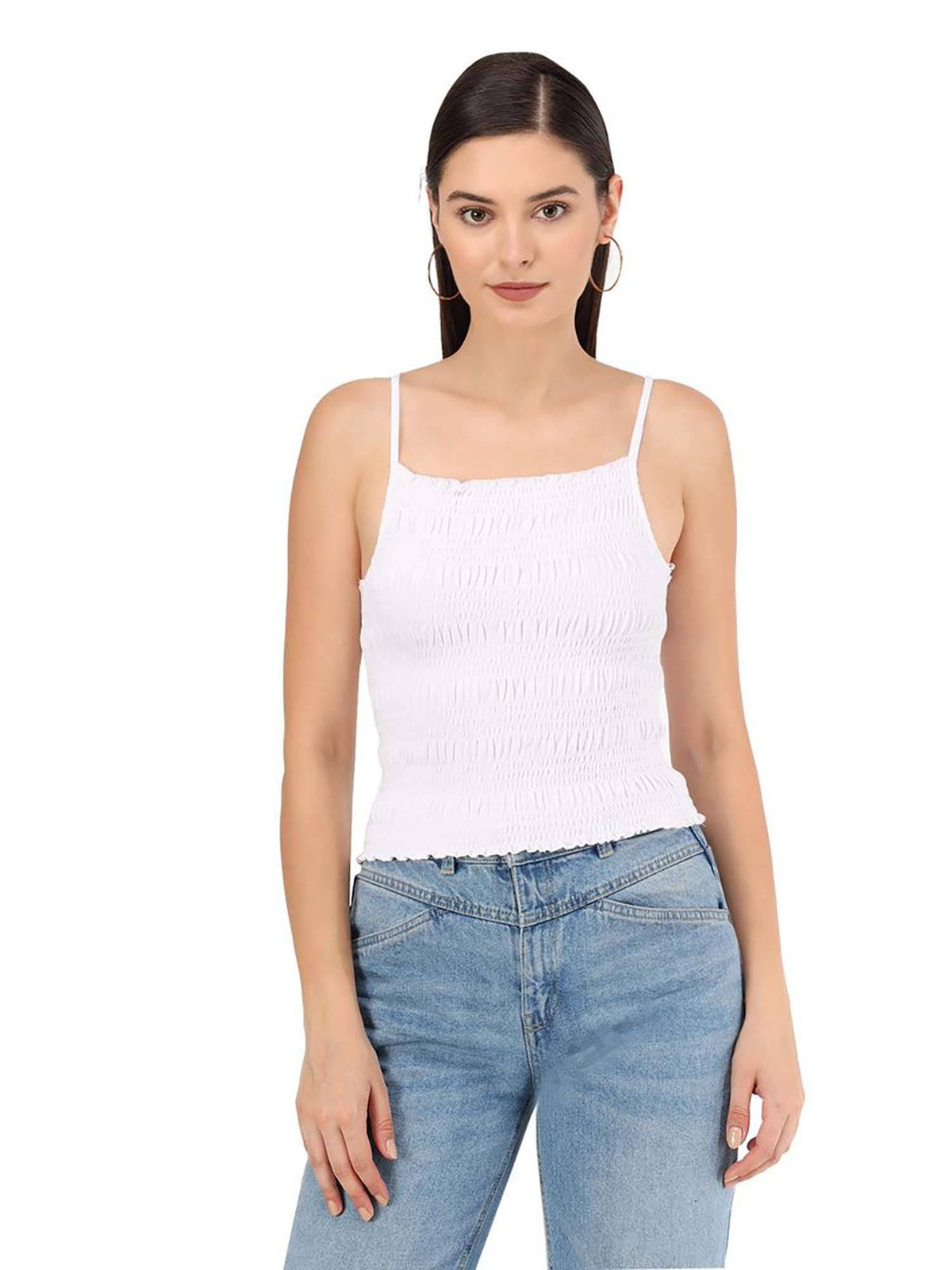 White Cami Tank Top | TT98 - view 7