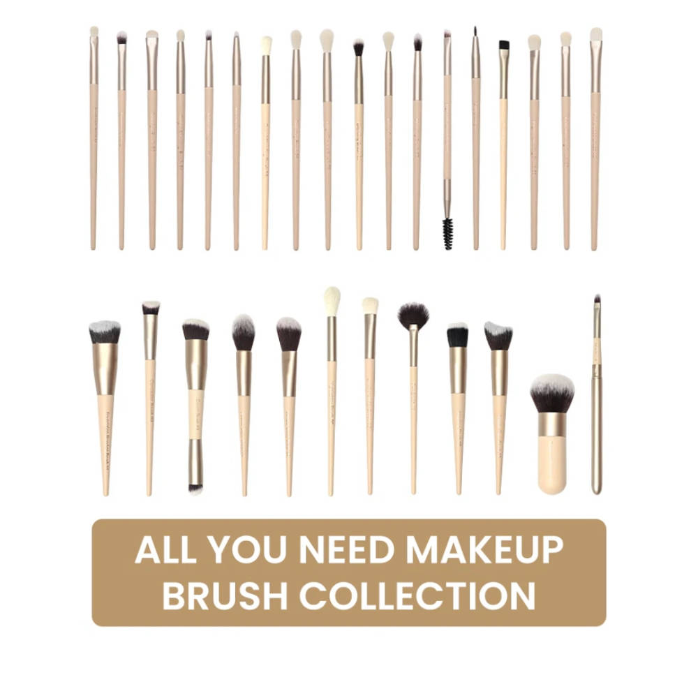 All You Need 30 Pcs Face & Eyes Makeup Brush Set with Travel Case Complete Kit | T32 - view 4