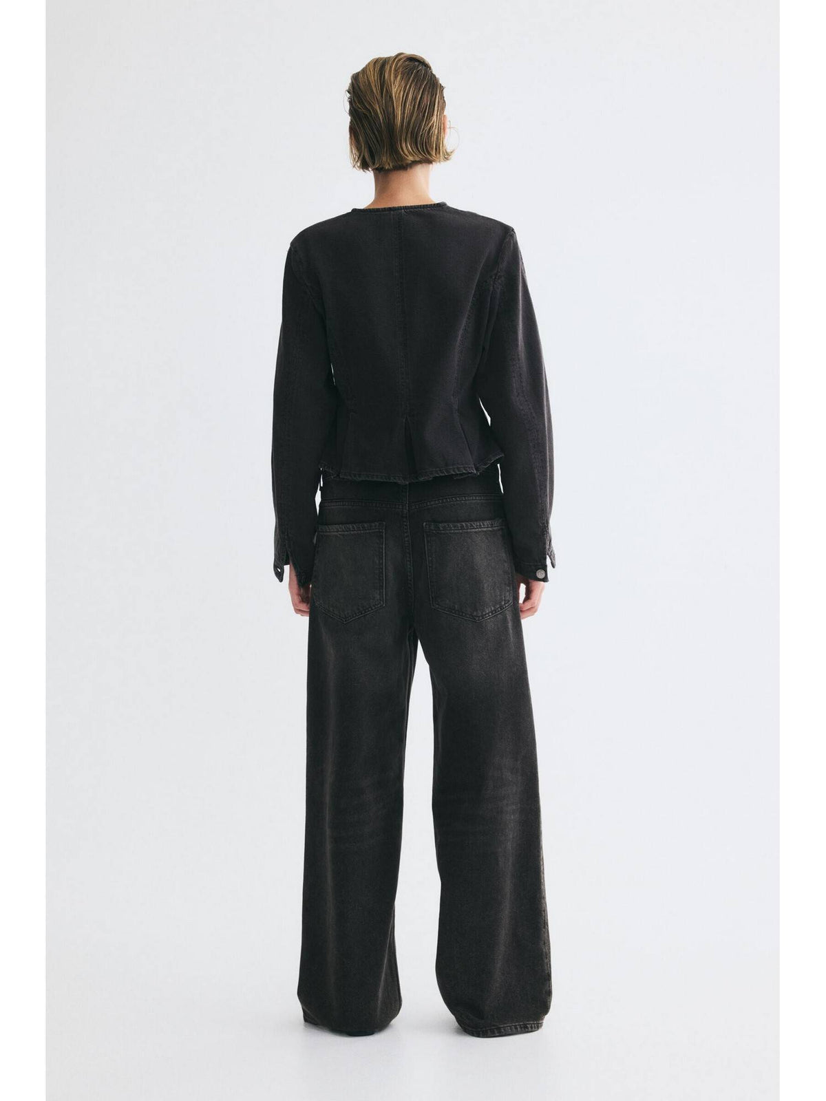 Women Grey Baggy Low Waist Jeans | BG78 - view 3
