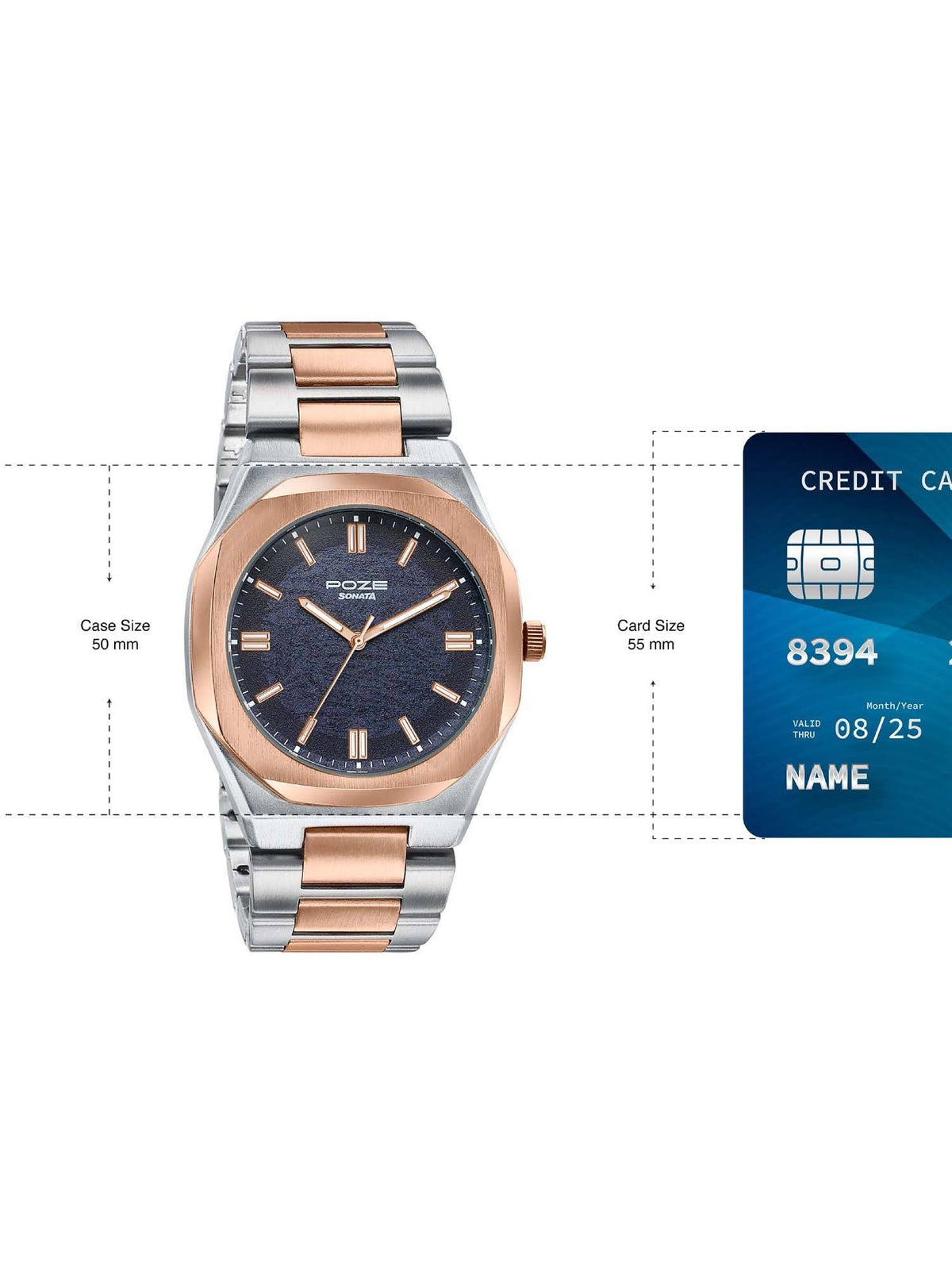 Poze 7 Analog Blue Dial Watch For Women - SP70098SM01 | W92 - view 12