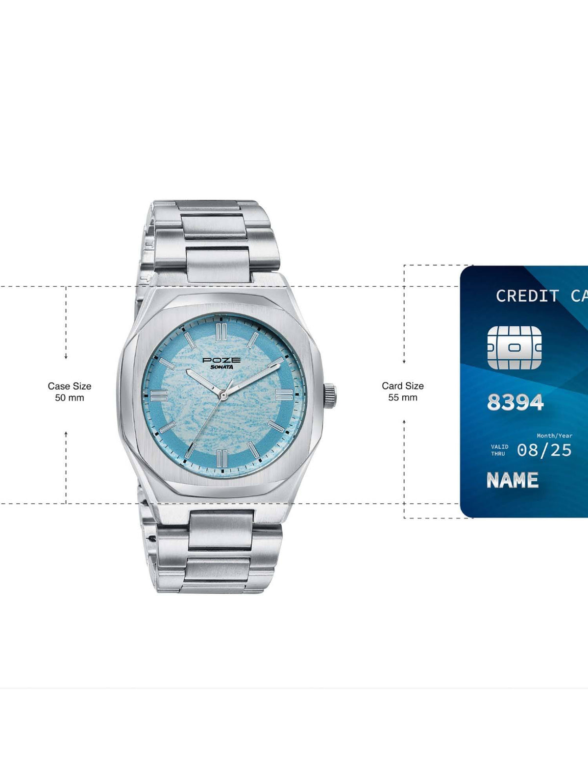 Poze 7 Analog Blue Dial Watch For Women - SP70098SM01 | W92 - view 6
