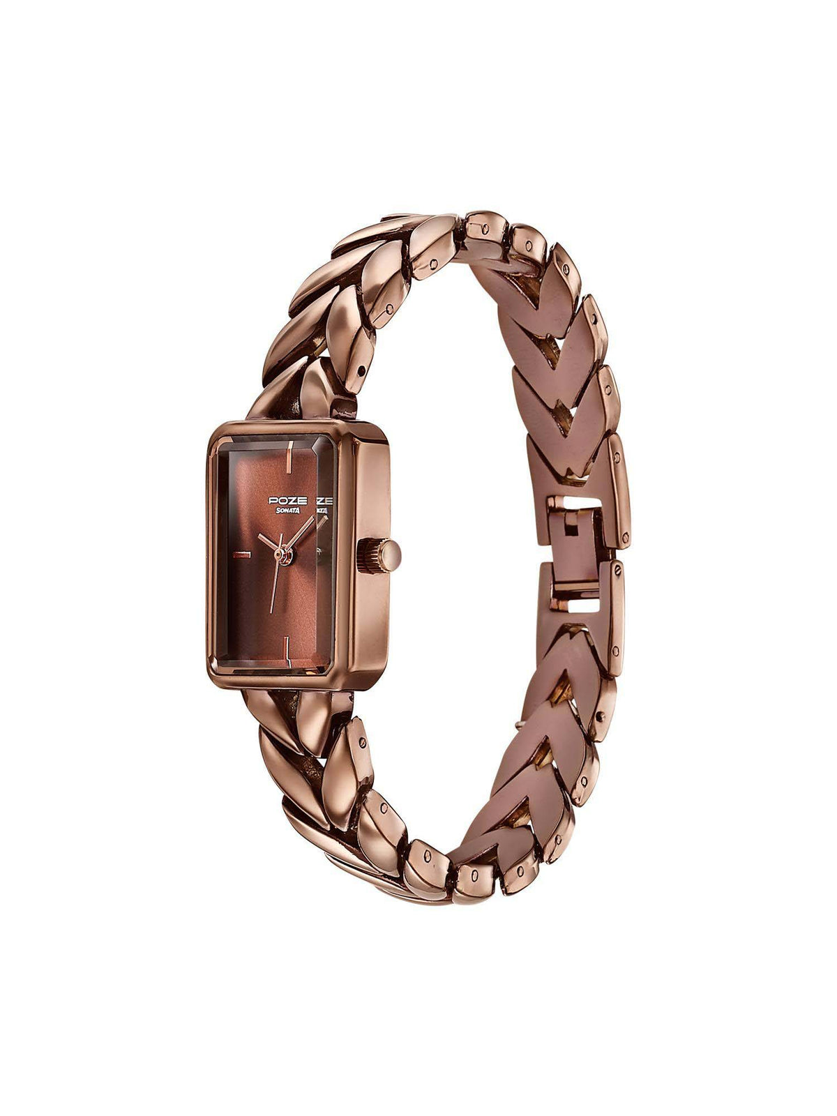 Poze 7 Analog Brown Dial Watch For Women - SP80142KM01W | W92 - view 3