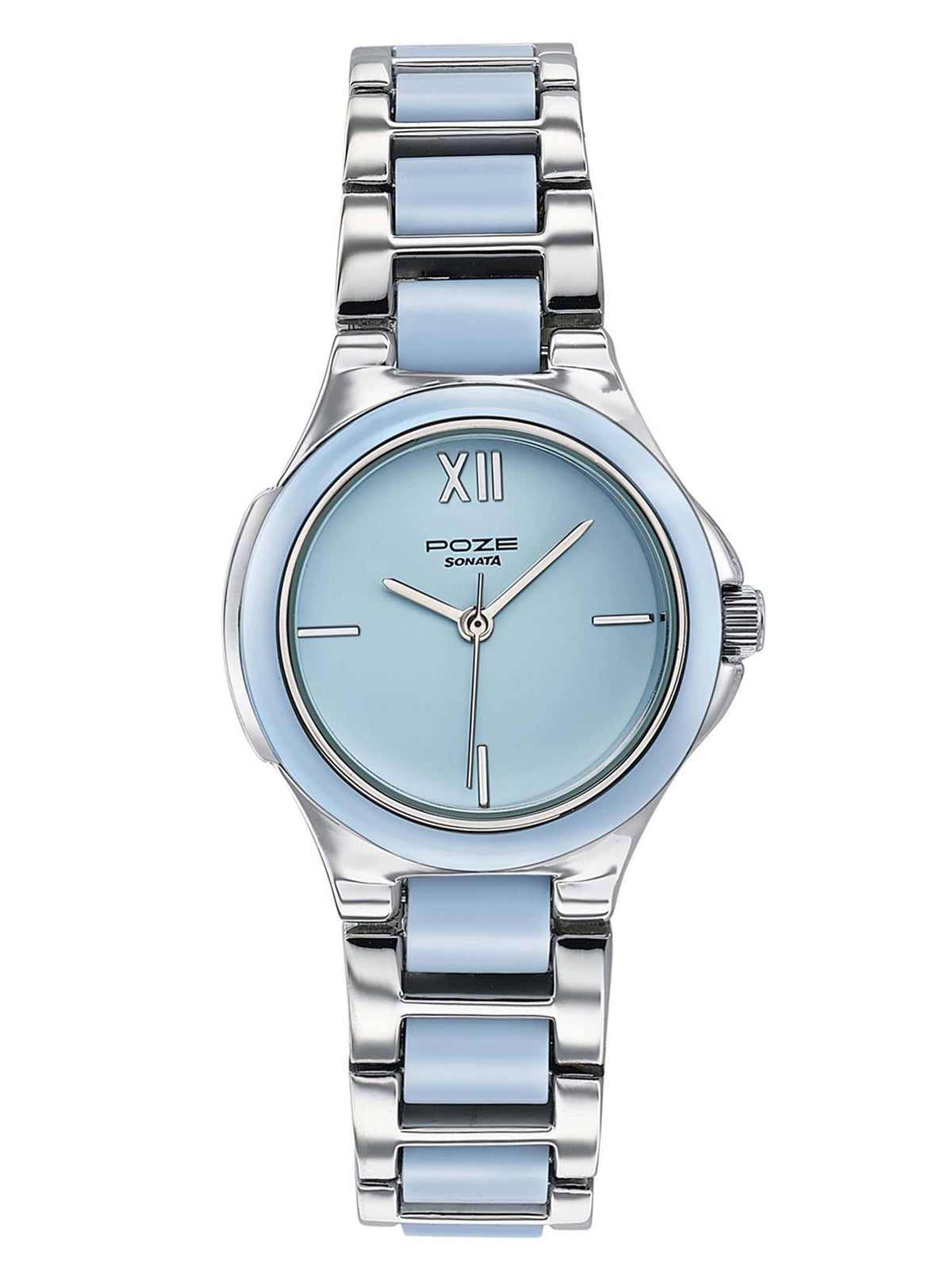Poze 7 Analog Baby Blue Dial Watch For Women - SP80147KD02W | W92 - view 1