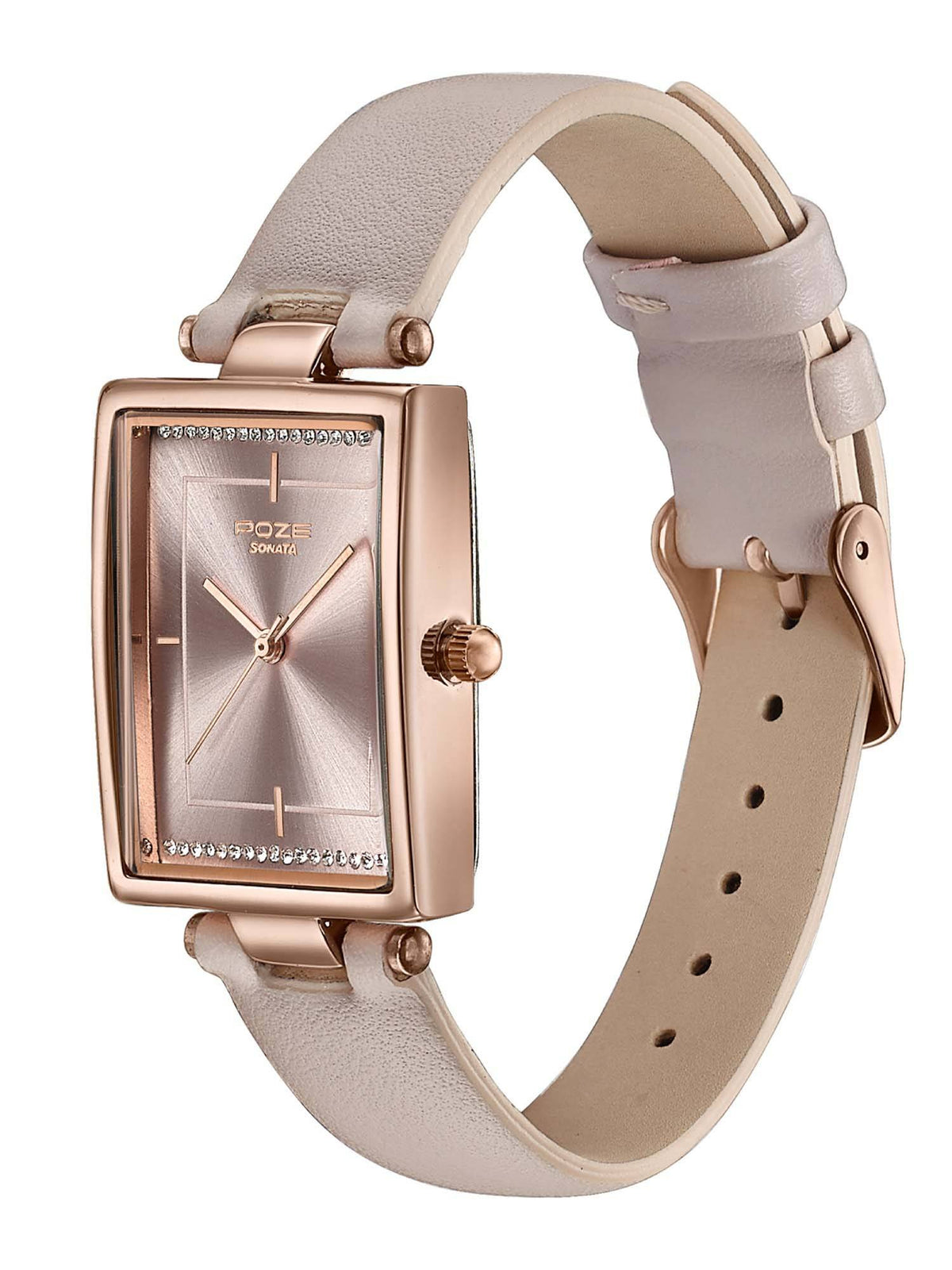 Poze 7 Analog Beige Dial Watch For Women - SP80152WL02W | W92 - view 3