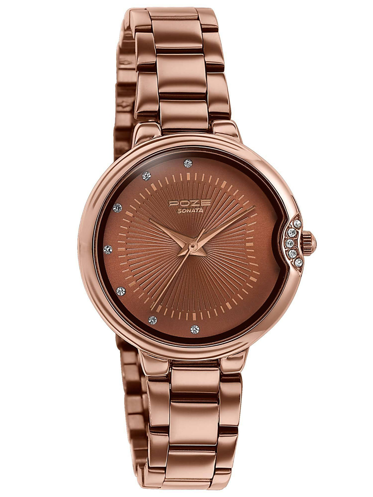 Poze 7 Analog Brown Dial Watch For Women - SP80153QM01W | W92 - view 2
