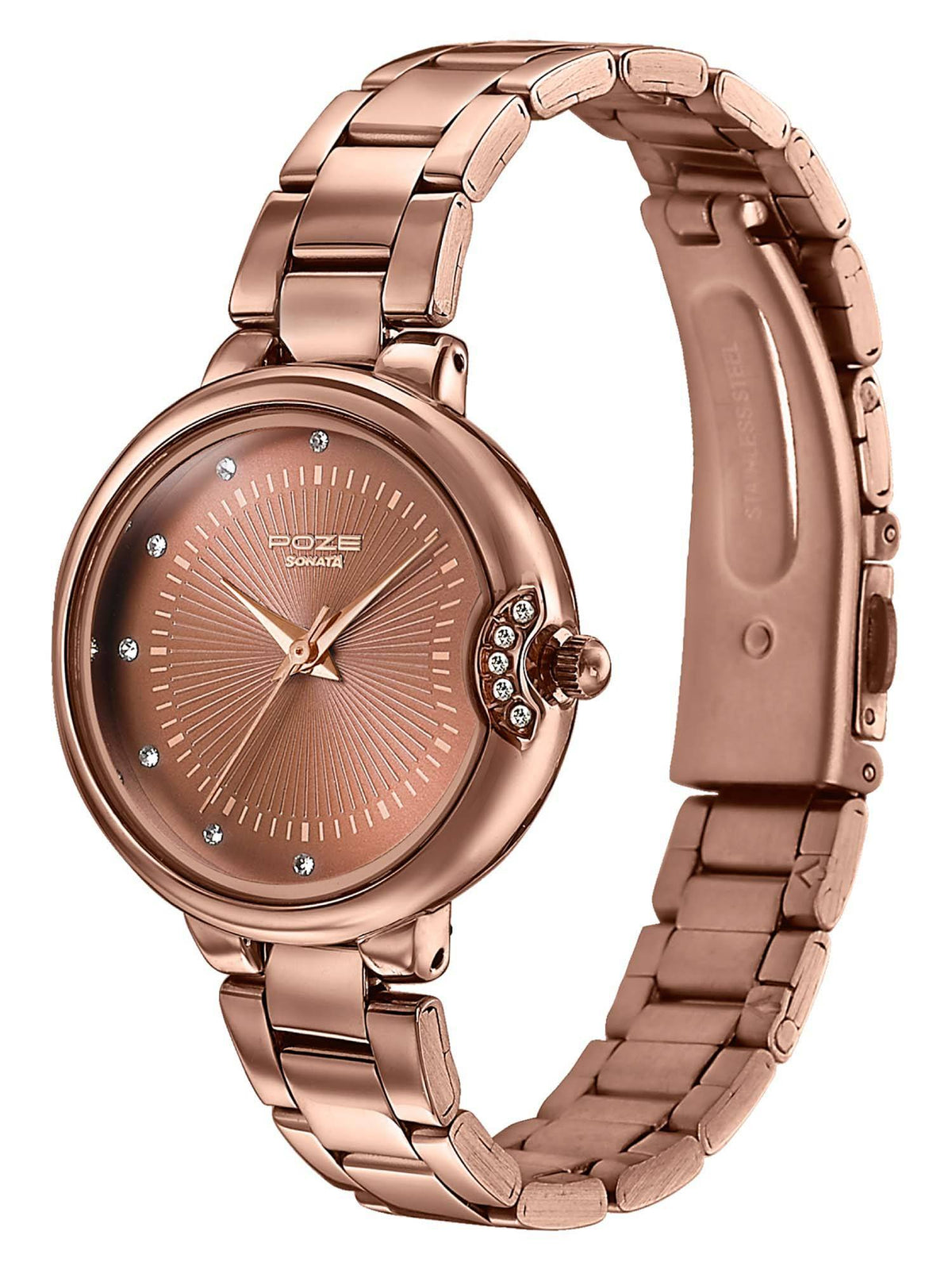 Poze 7 Analog Brown Dial Watch For Women - SP80153QM01W | W92 - view 3