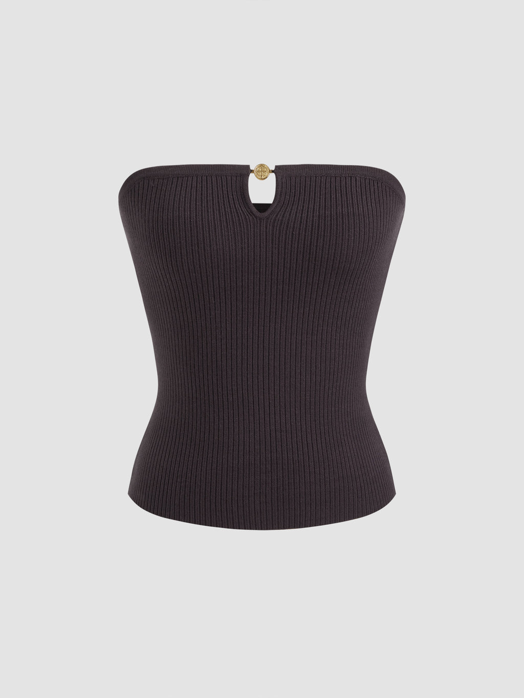 Knit Cut Out Crop Bandeau Top | TT90 - view 8