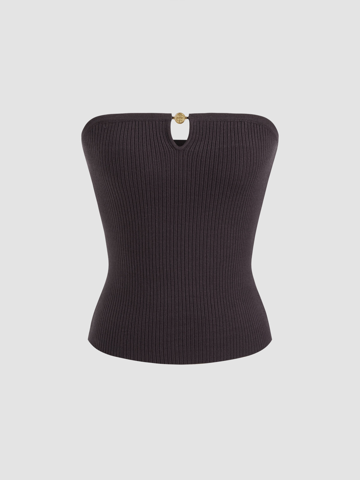 Knit Cut Out Crop Bandeau Top | TT90 - view 8