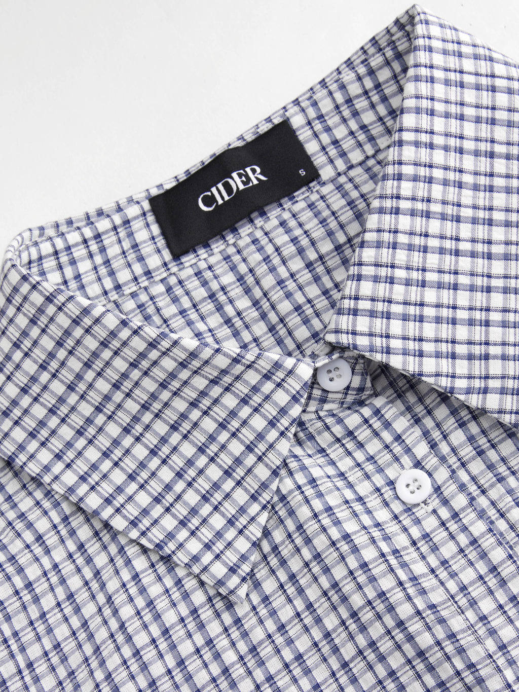 100% Cotton Tartan Short Sleeve Blouse | S67 - view 2