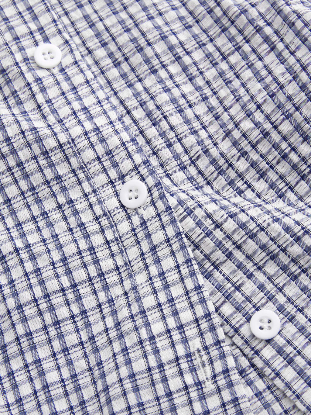 100% Cotton Tartan Short Sleeve Blouse | S67 - view 4