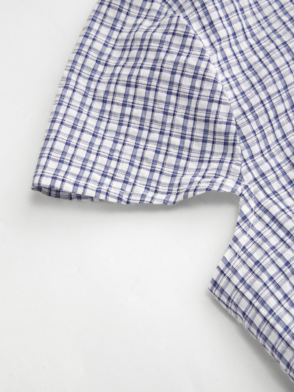 100% Cotton Tartan Short Sleeve Blouse | S67 - view 5