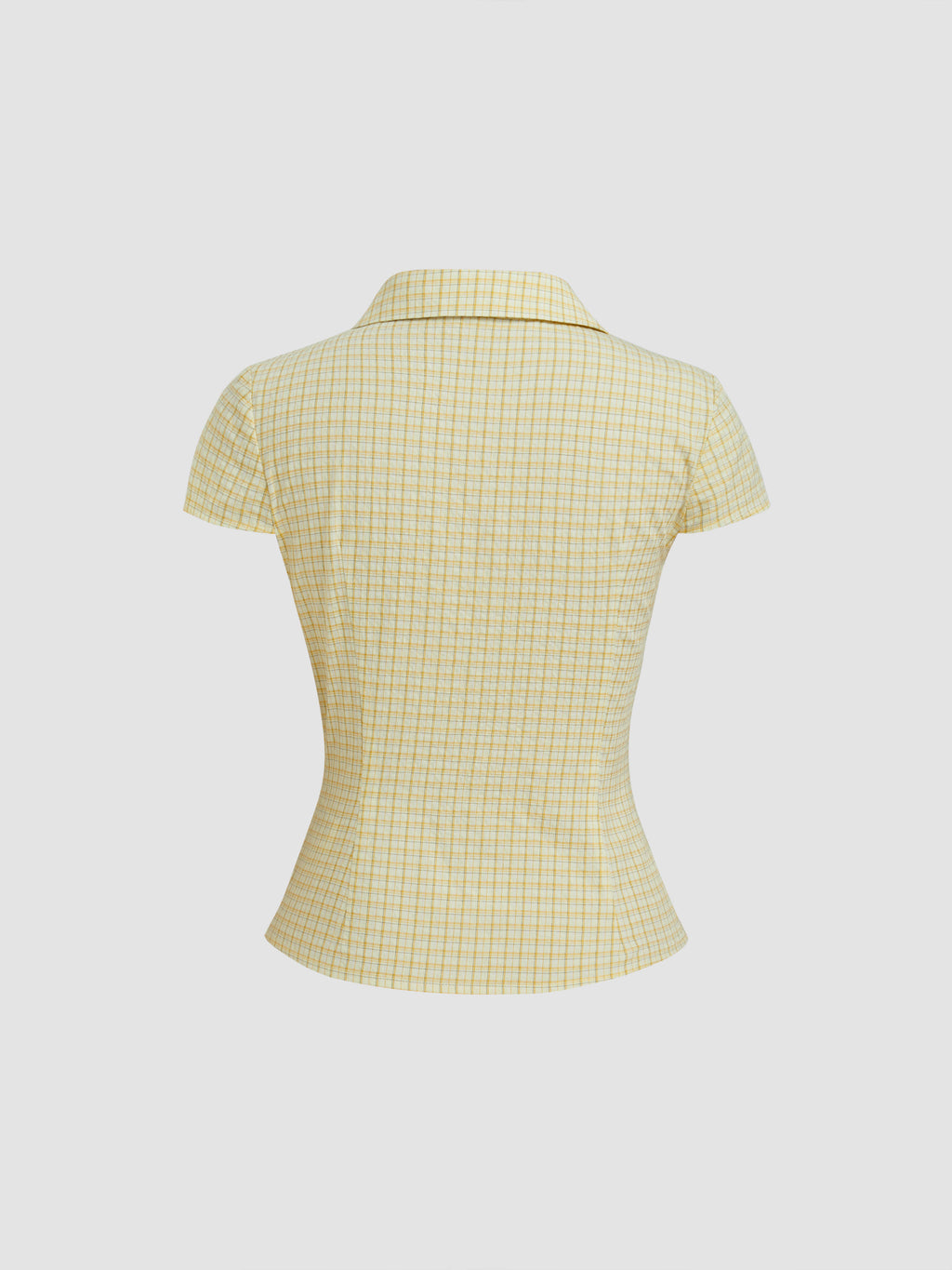 100% Cotton Tartan Short Sleeve Blouse | S67 - view 13