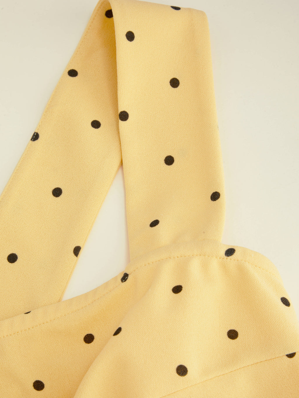 Square Neck Polka Dot Ruffle Criss Cross Dress | D56 - view 12