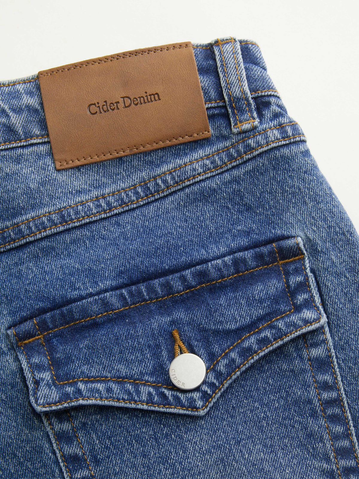 Stretch Denim Mid Rise Multi Button Bootcut Jeans | BT10 - view 6