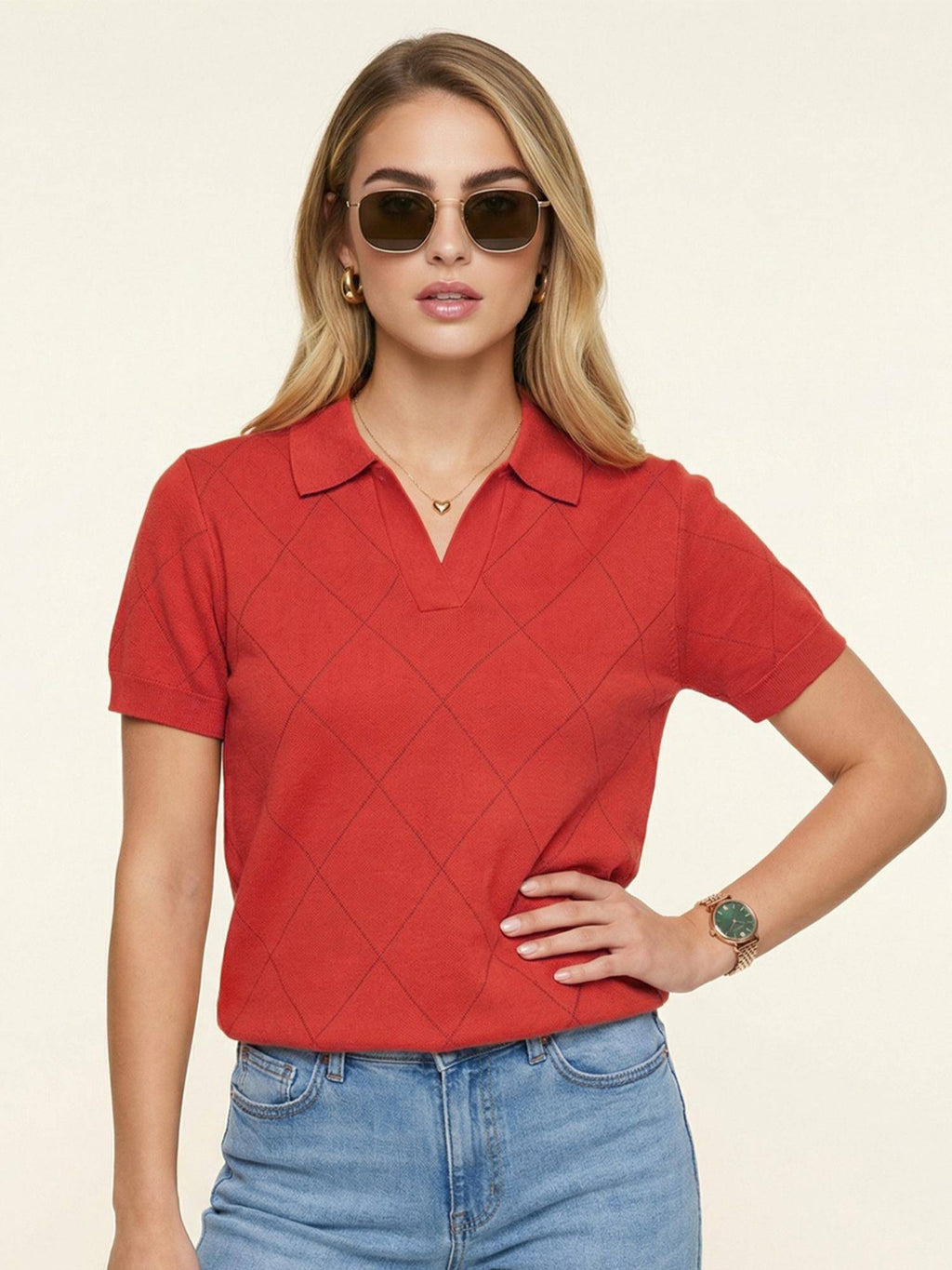 Elite Diamond Wine Regular Fit Polo T-Shirt | TS56 - view 35