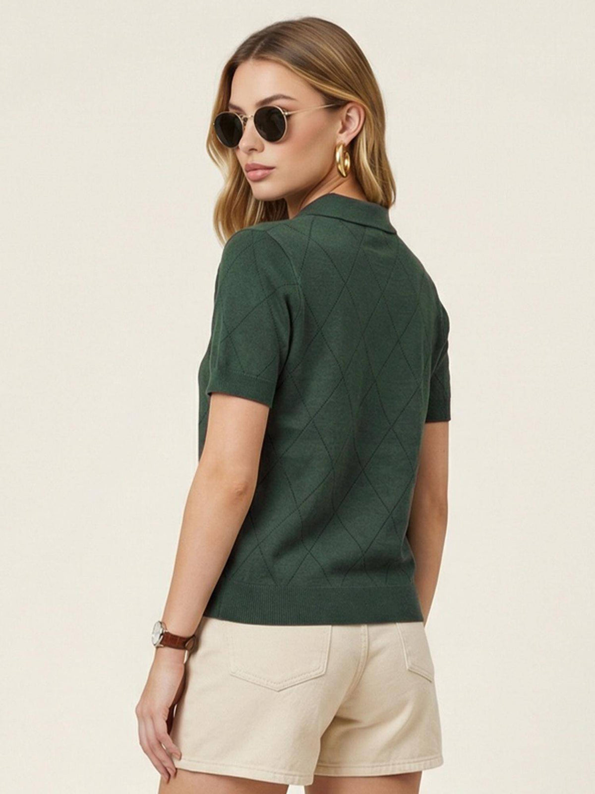 Elite Diamond Wine Regular Fit Polo T-Shirt | TS56 - view 14