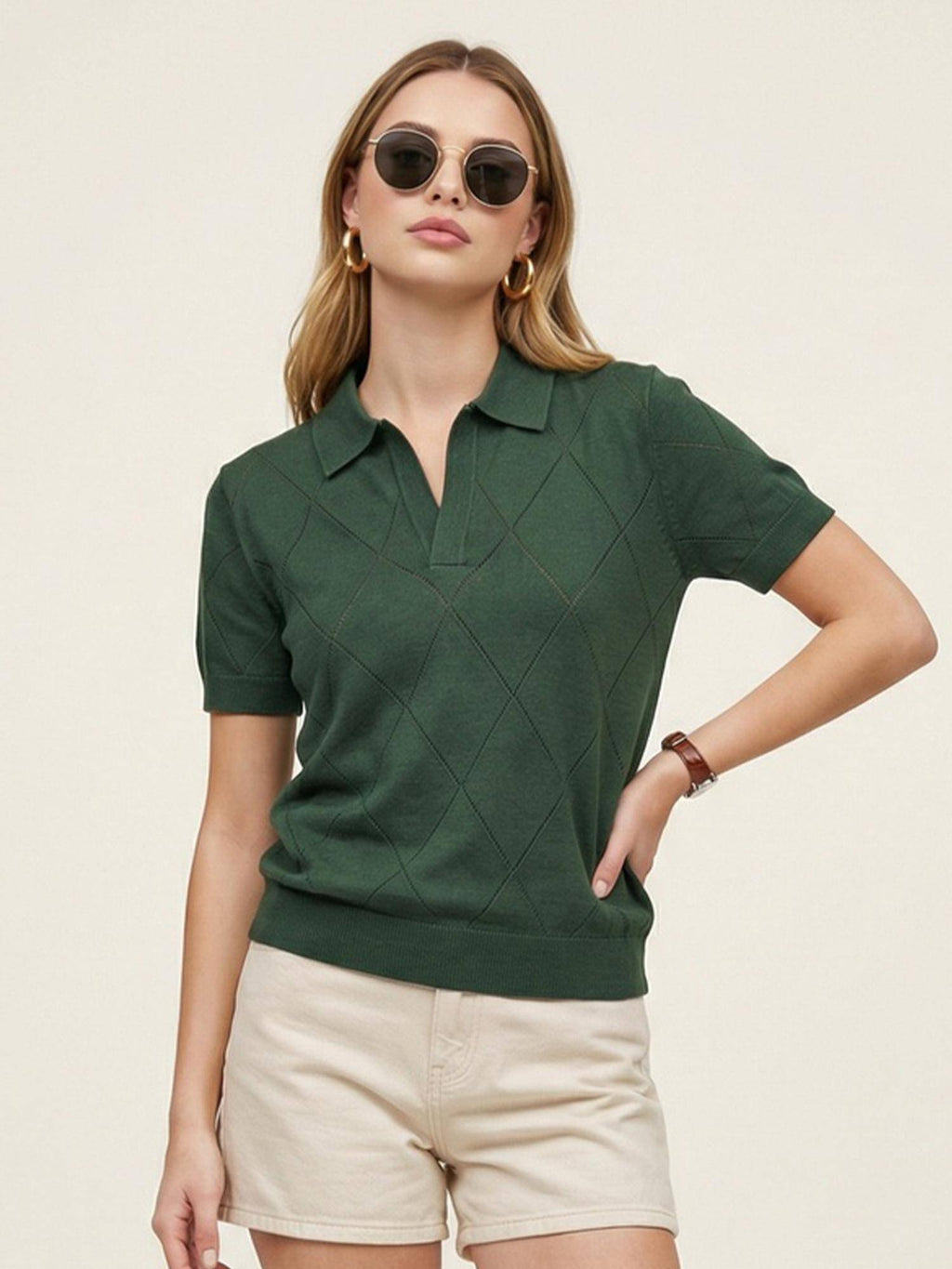 Elite Diamond Wine Regular Fit Polo T-Shirt | TS56 - view 15