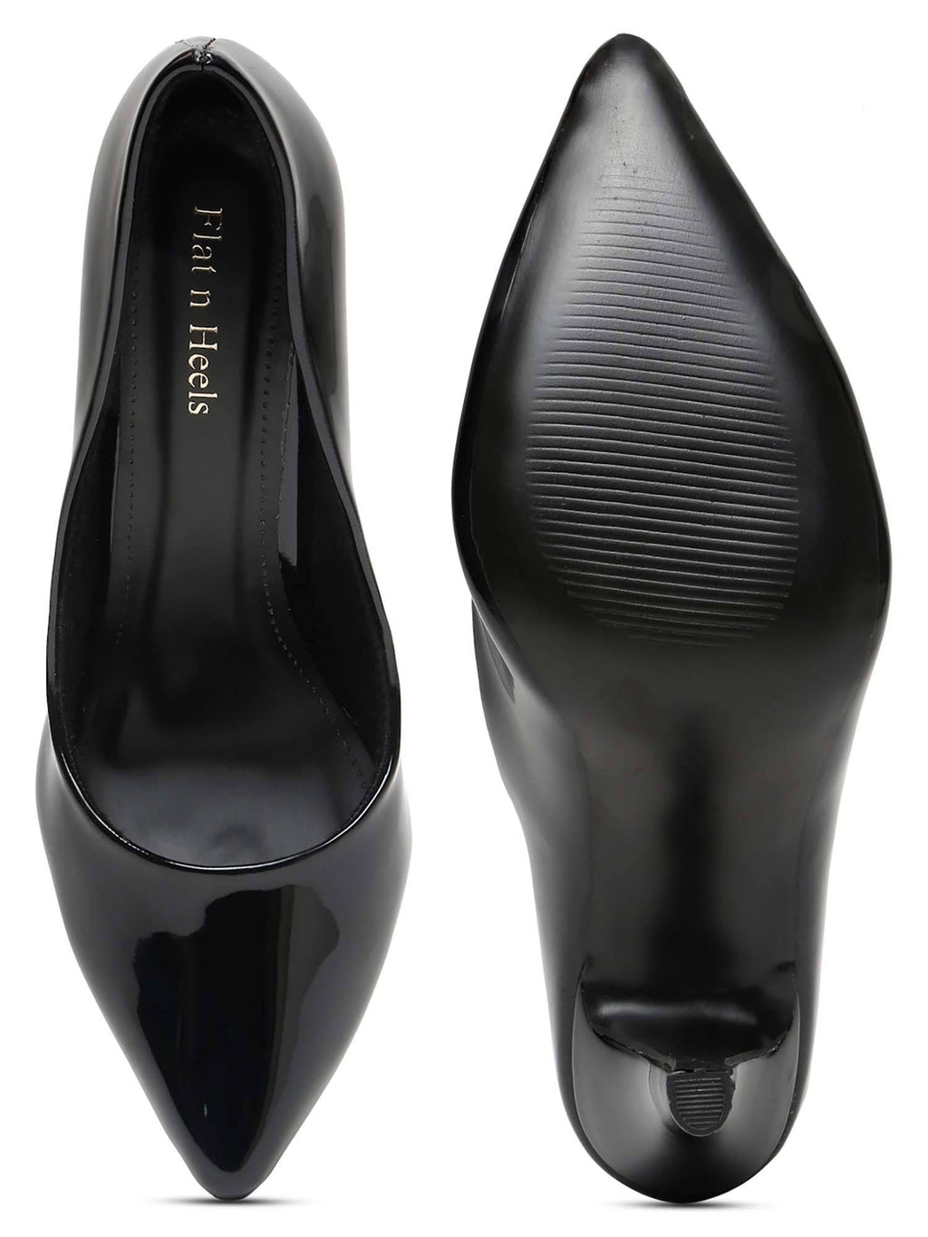 Women Black Pump Heels | H78 - view 2