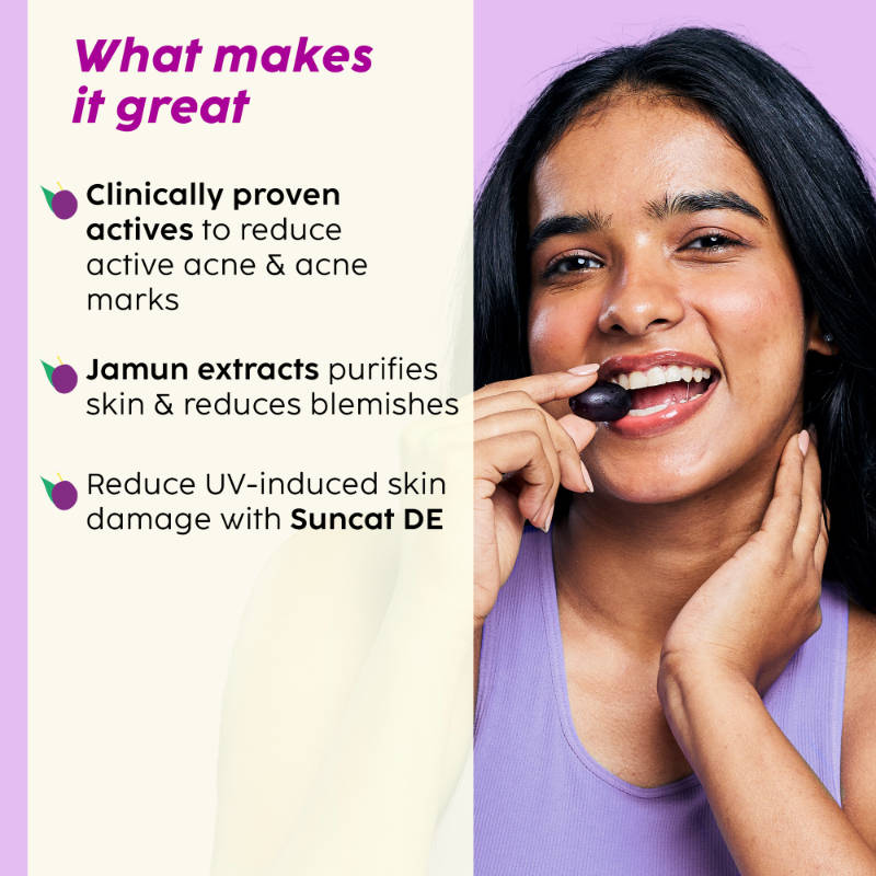 Jamun Acne Kit (Toner, Facewash, Moisturizer, Gel, Sunscreen & FREE Acne Patch) | PL1 - view 3