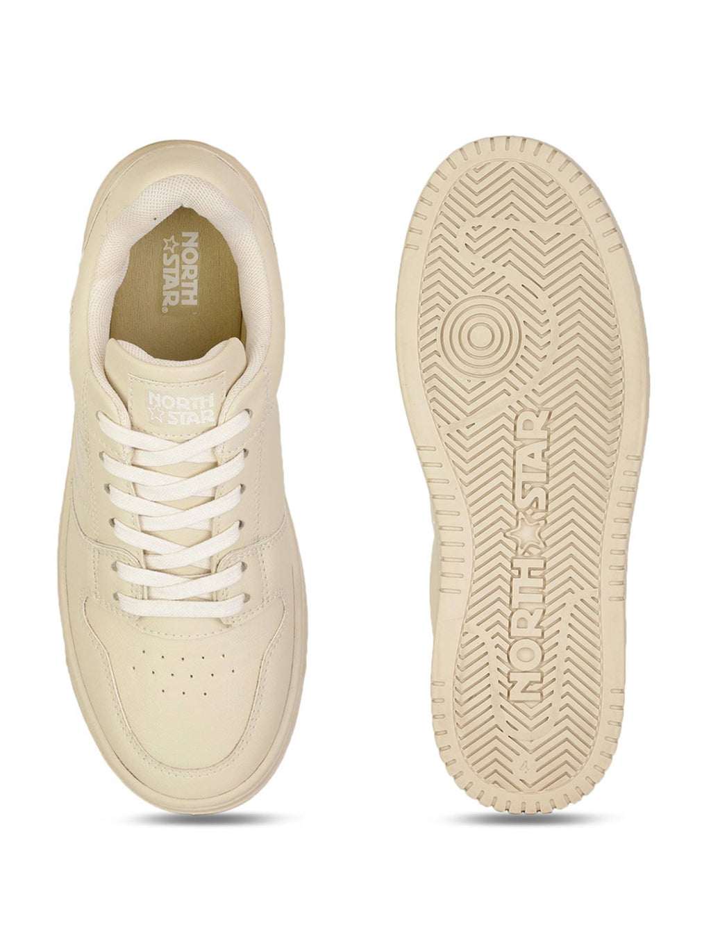 Beige Women Lace-Ups Sneakers | SN09 - view 4