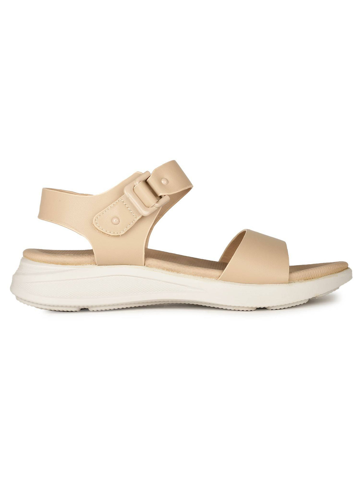 Beige Women Buckle Sandals | SD89 - view 2