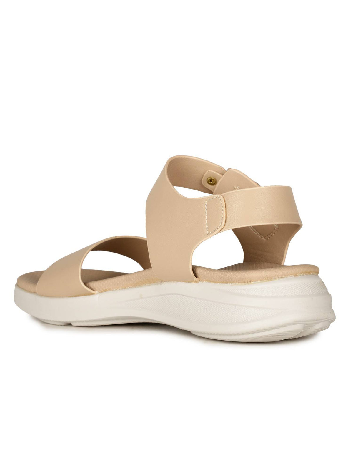 Beige Women Buckle Sandals | SD89 - view 3