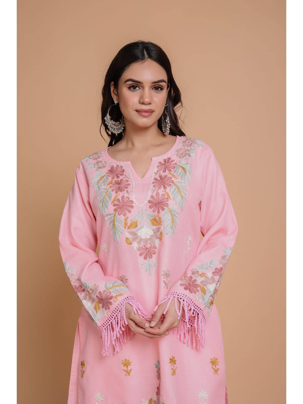 Falak Kashmiri Short Kurta - Black | KDG - view 11