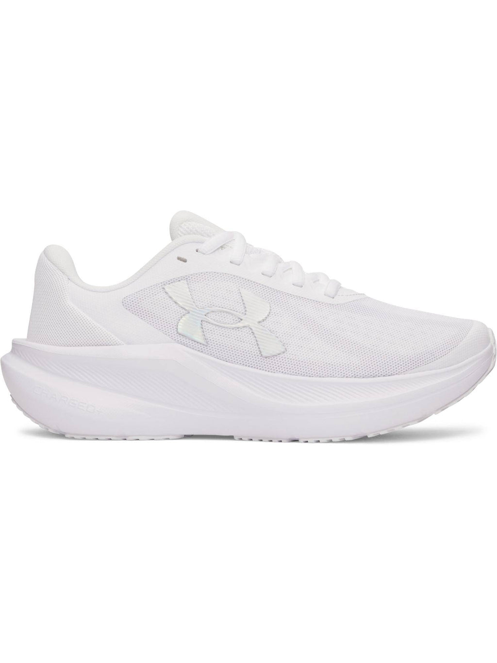 Womens White Charged+ Chase Running Shoes | SH9 - view 5