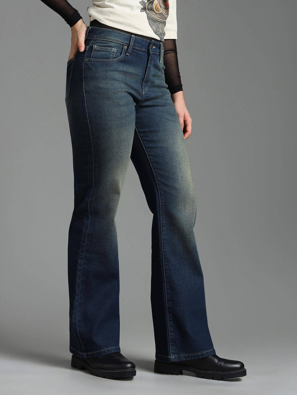 Bootcut Fit Tinted Jeans | BT10 - view 4