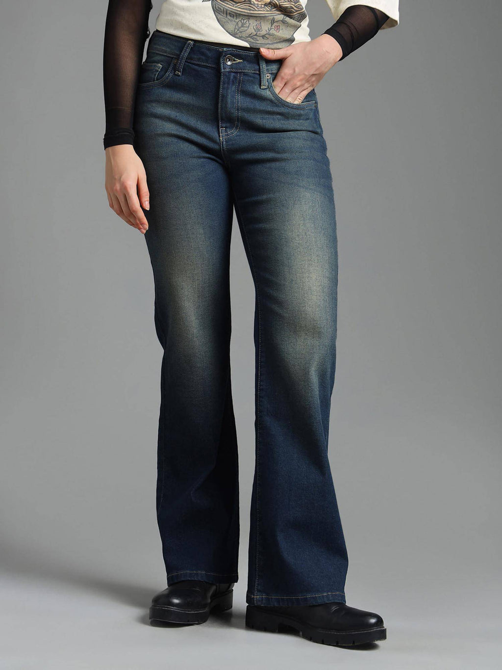 Bootcut Fit Tinted Jeans | BT10 - view 6