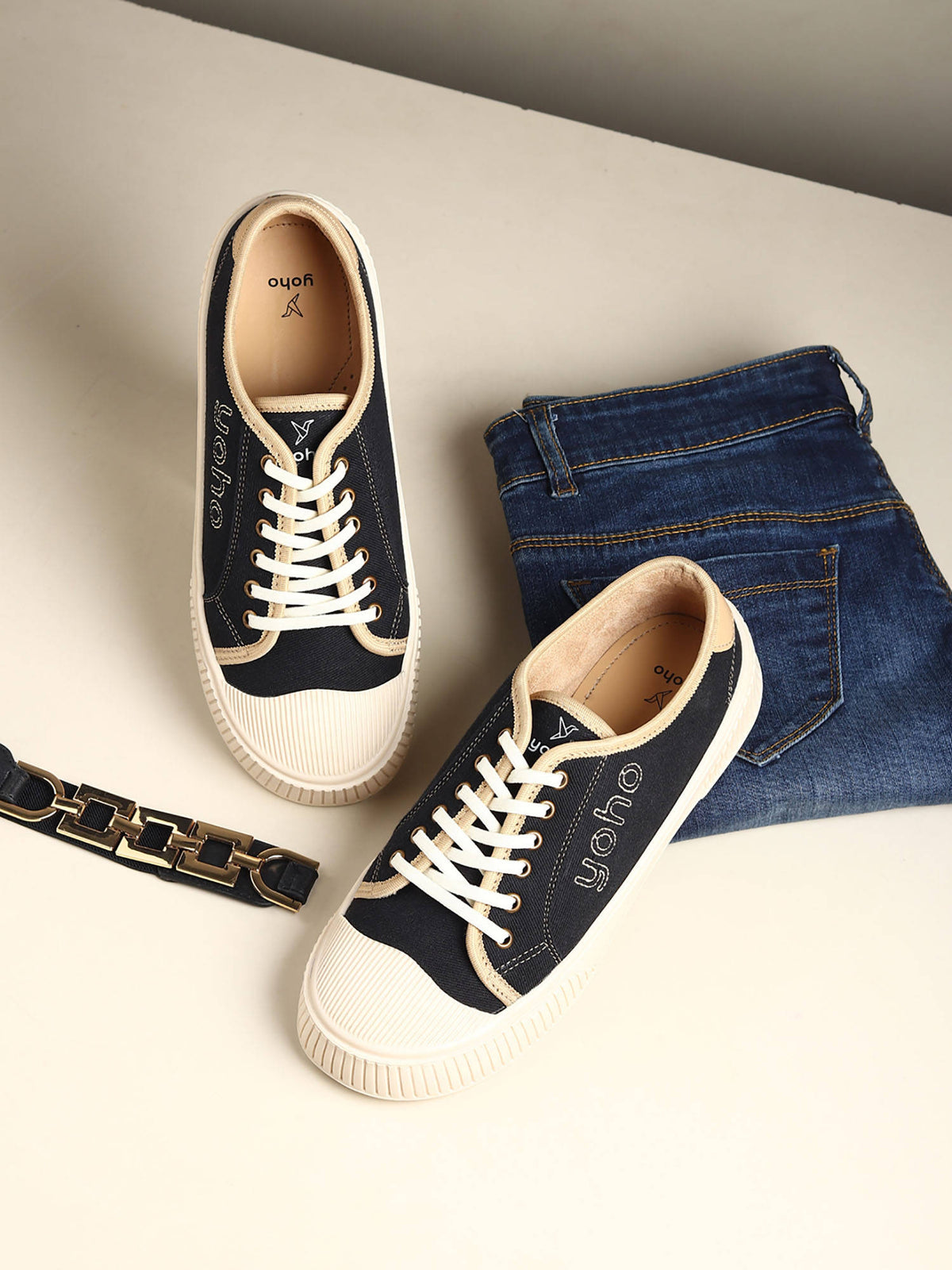 Black CAS Sneakers for Women | SN09 - view 2
