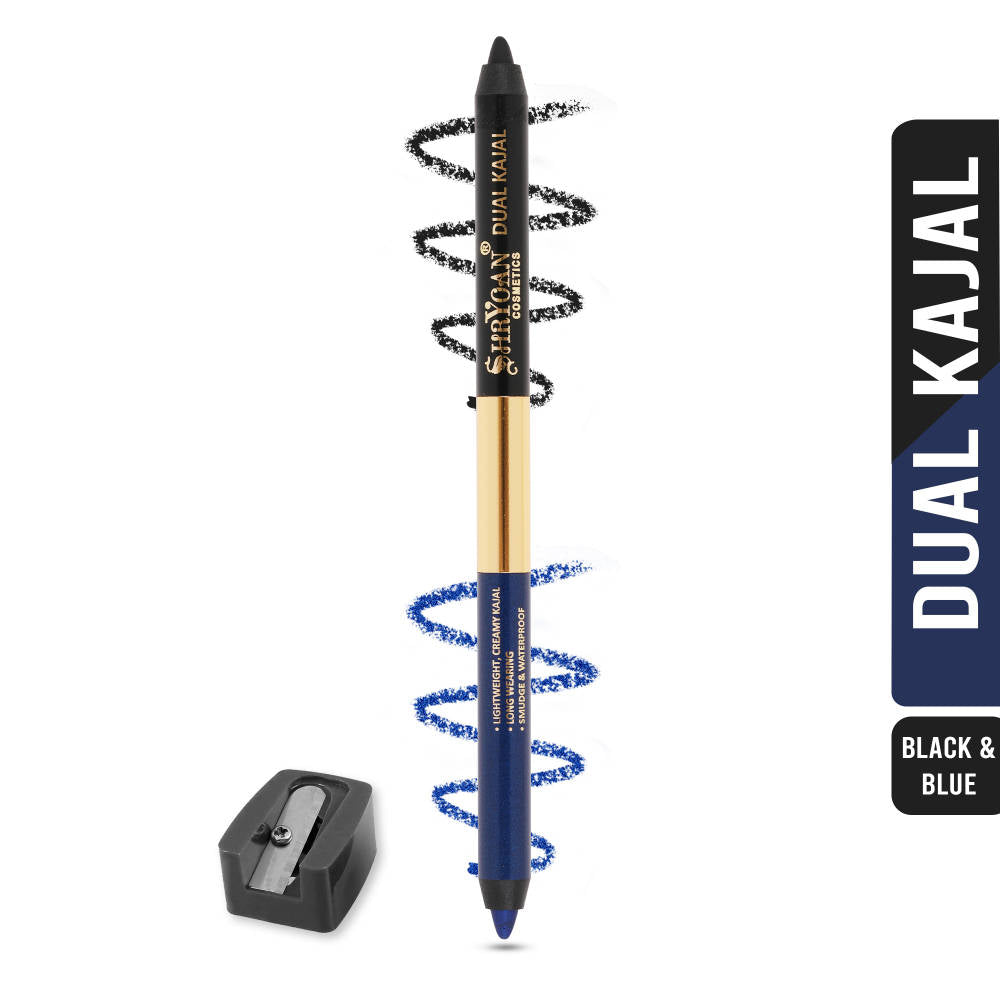 Shimmery Dual Kajal with Sharpener - Black-Brown | E20 - view 8