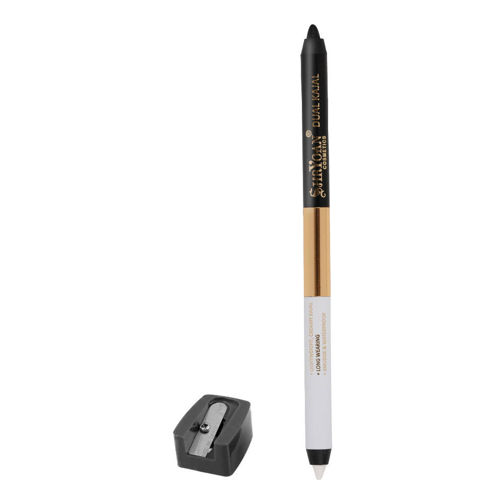 Shimmery Dual Kajal with Sharpener - Black-Brown | E20 - view 7