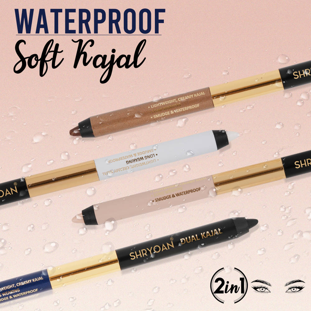Shimmery Dual Kajal with Sharpener - Black-Brown | E20 - view 2