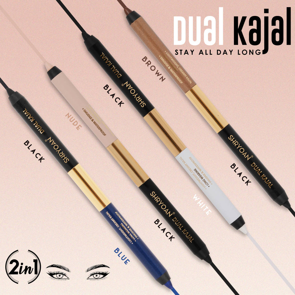 Shimmery Dual Kajal with Sharpener - Black-Brown | E20 - view 3