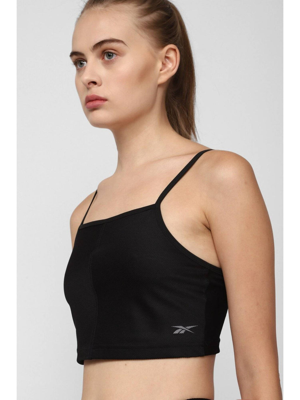Womens Yoga Rib Sports Bra Black | sb09 - view 4