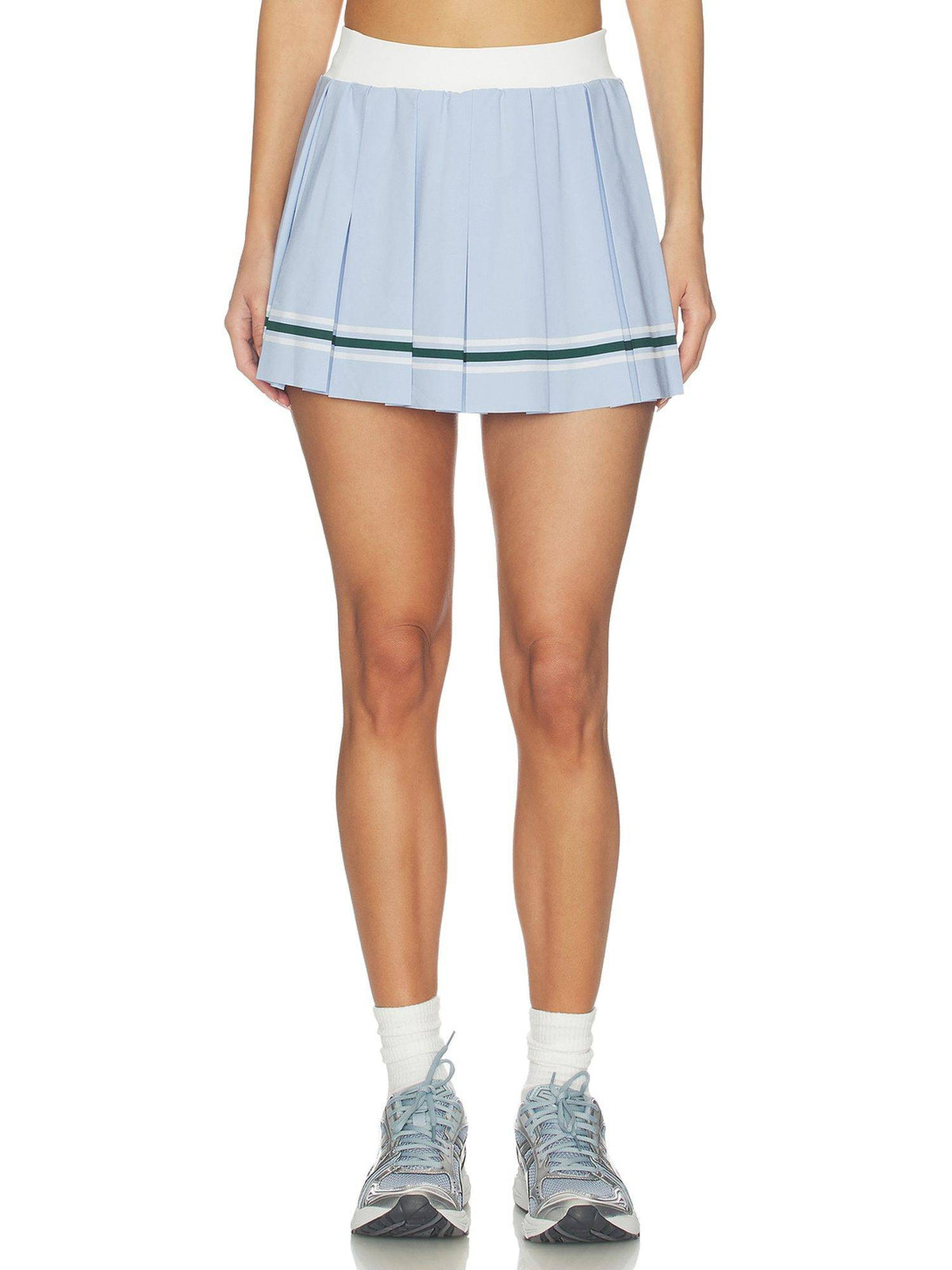Varsity Striped Women's Pleated Skort Blue - view 1