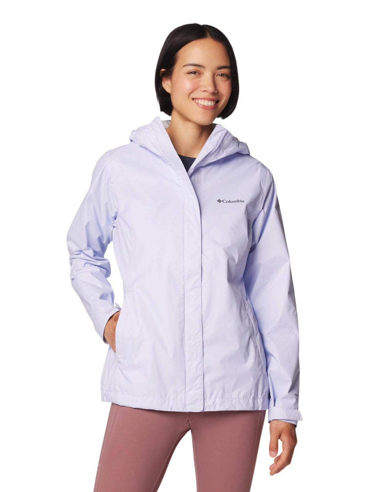 Womens Navy Omni-Tech Hikebound II Rain Jacket | JK12 - view 15